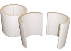 Piepschuim cylinders