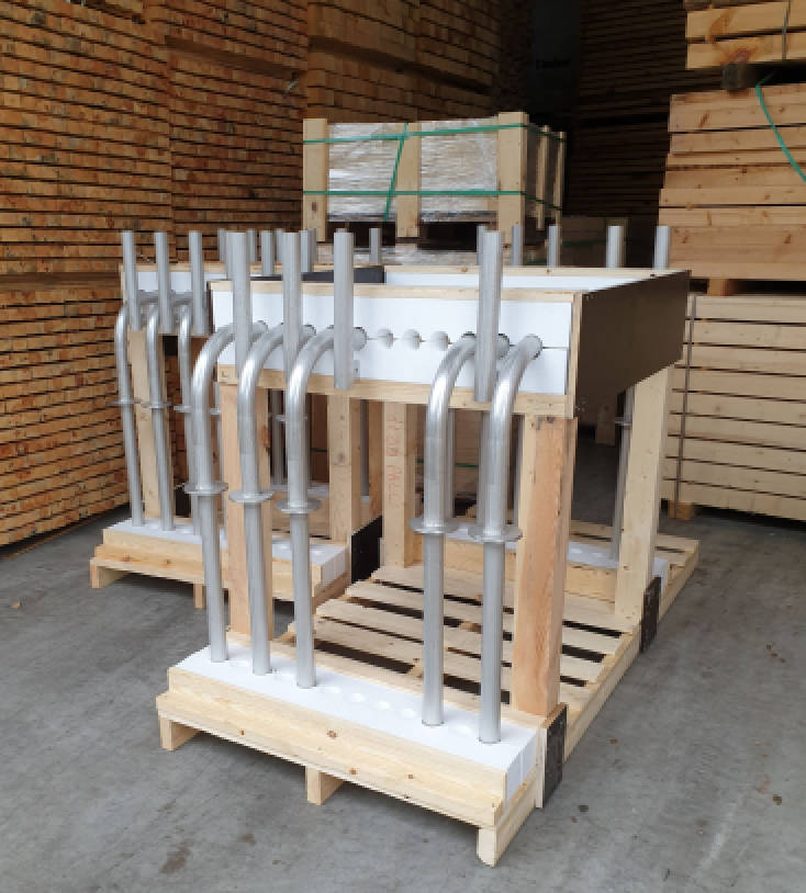 Piepschuim krat verpakking